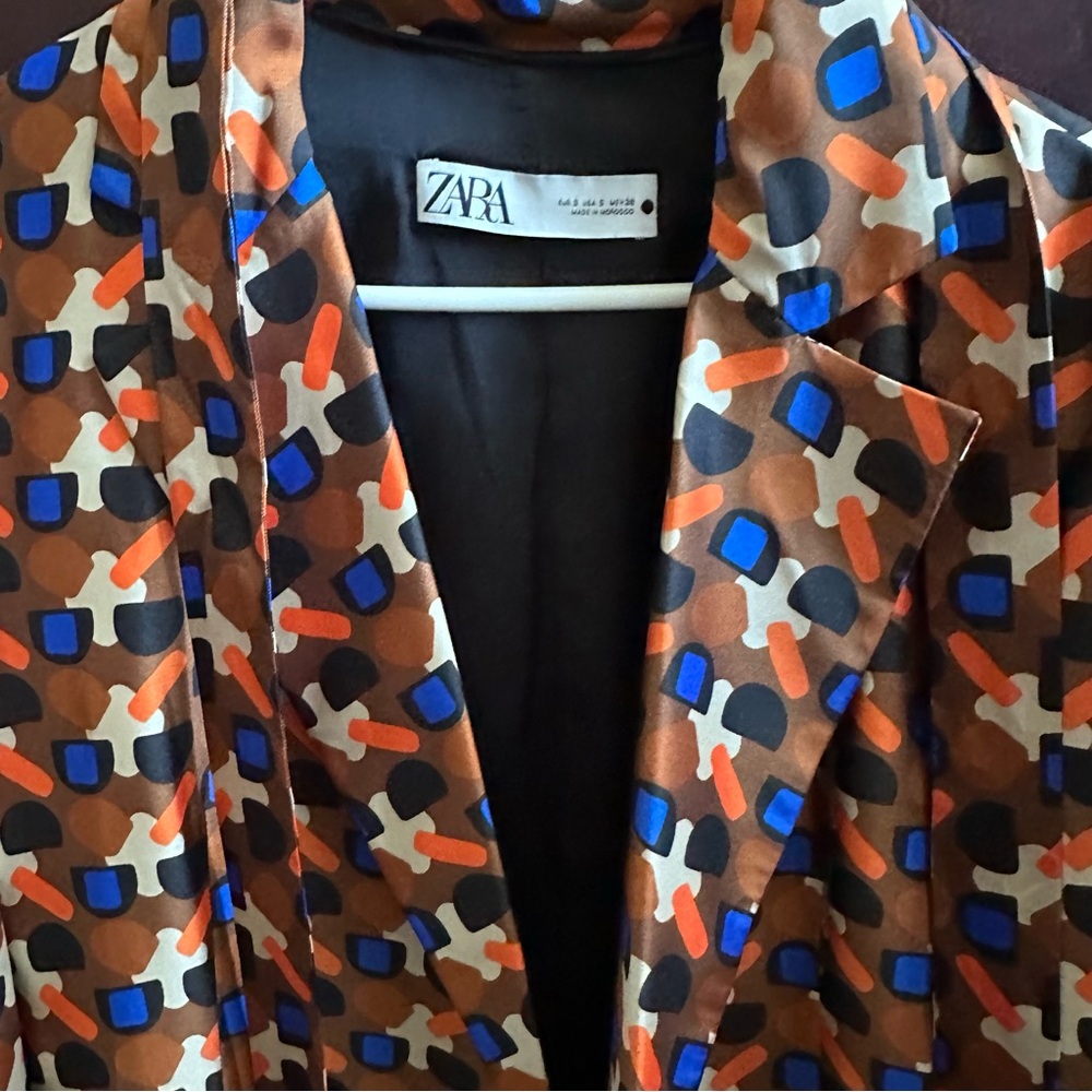 ZARA Chic Patterned Blazer Only - Picture 9 of 10